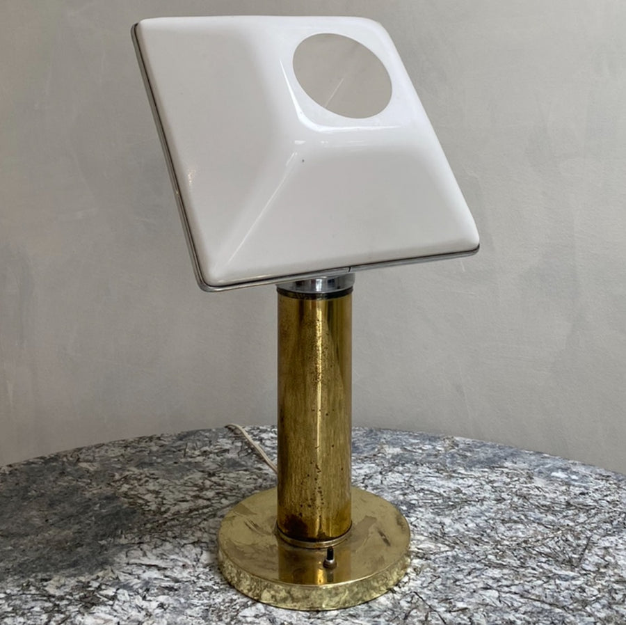 MCM Brass Short Table Lamp