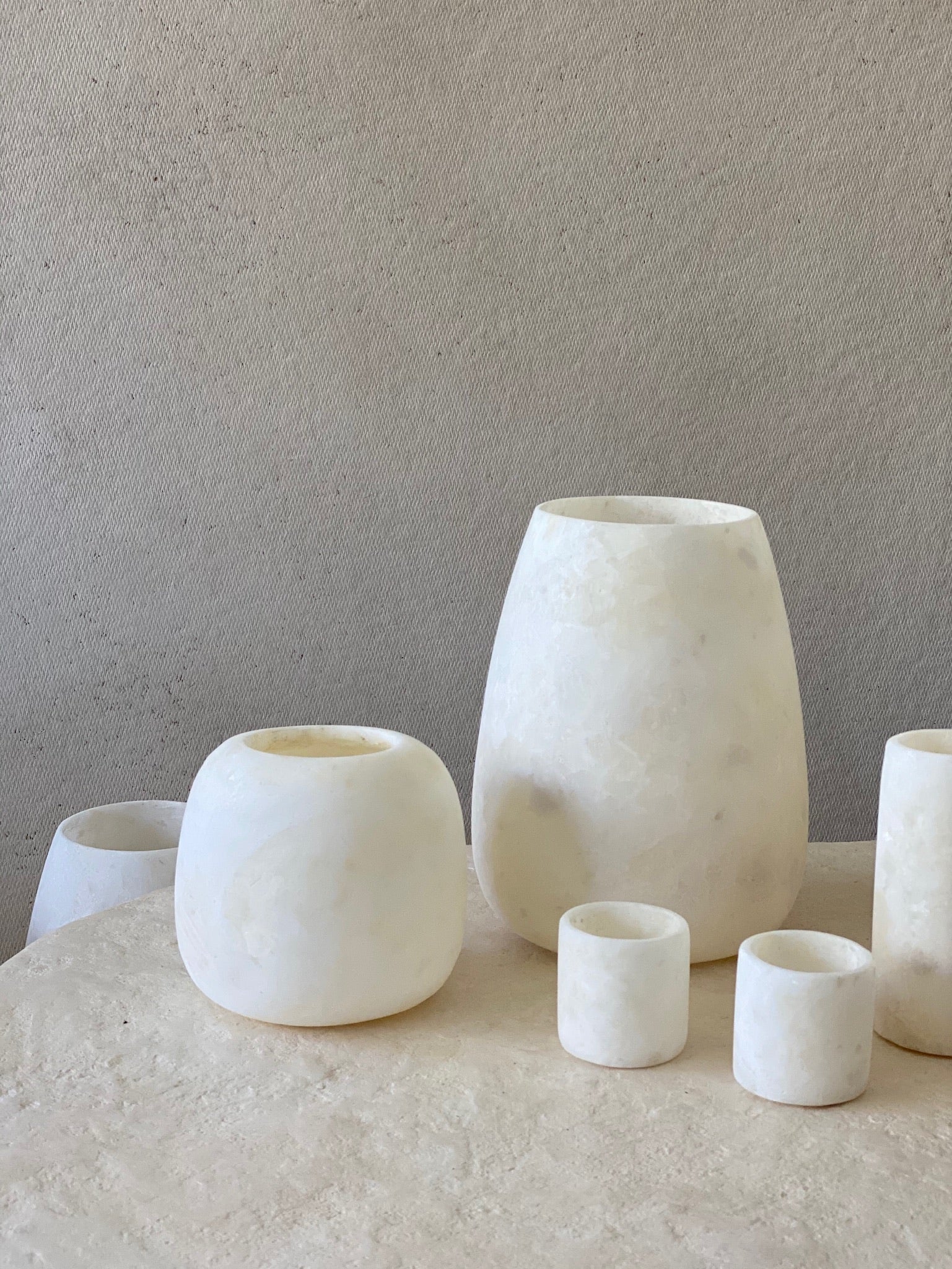 Alabaster Curra Vase