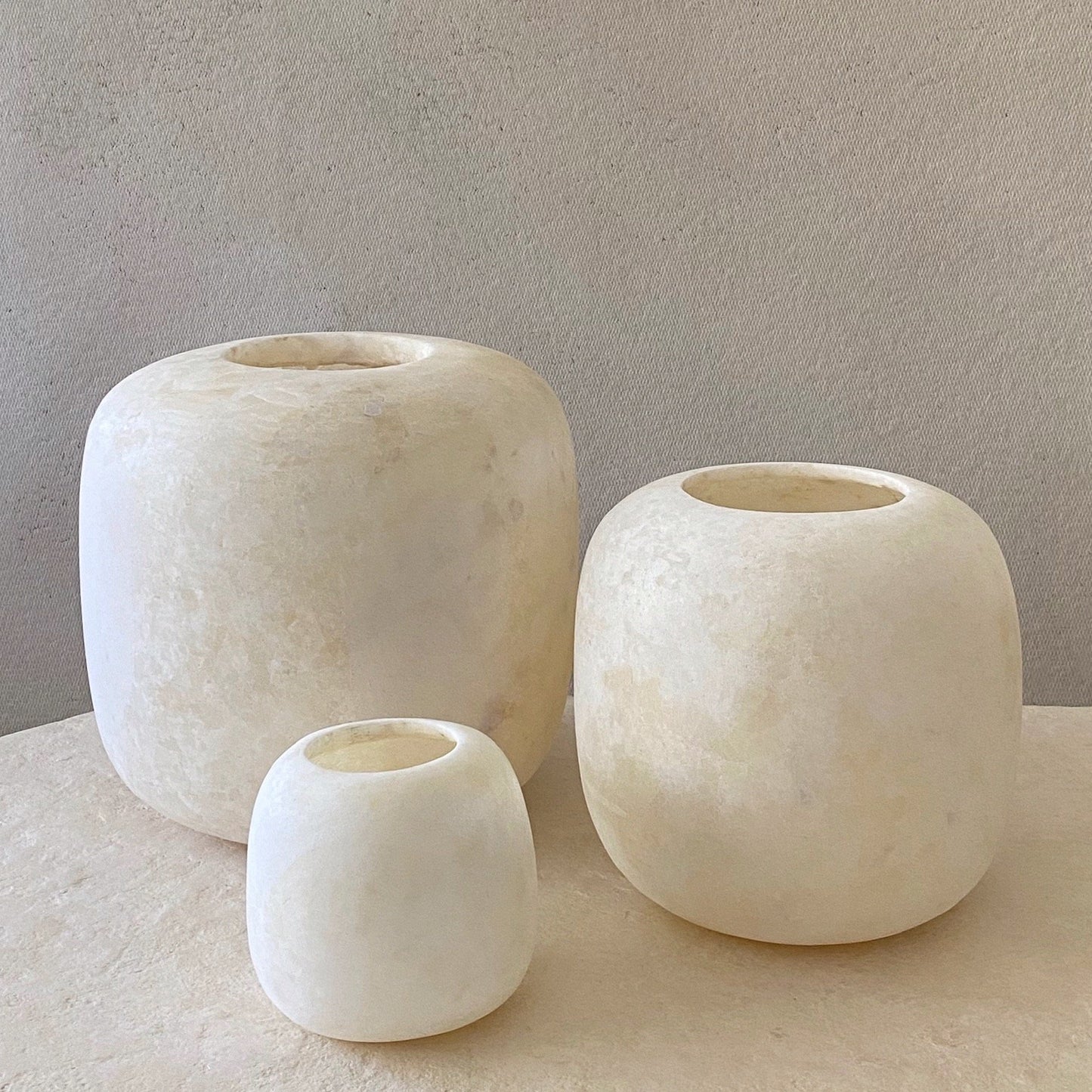 Alabaster Curra Vase