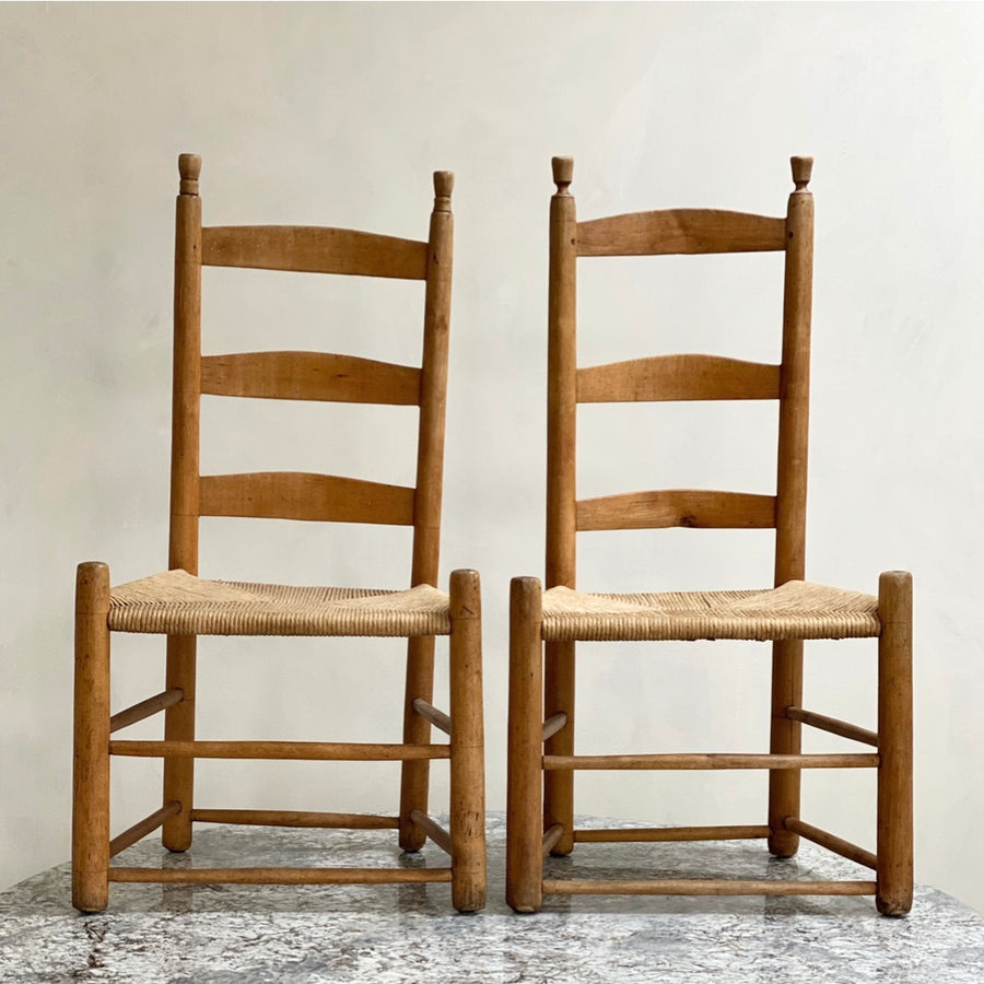 Pair of Quaker Cord Chairs