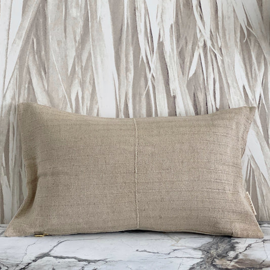 Beige Flax Thai Hemp Stripe