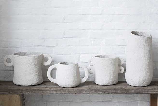 Paper Mache Pot 2