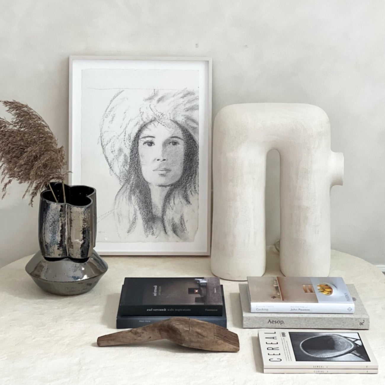Oval Scallop Vase - Palladium