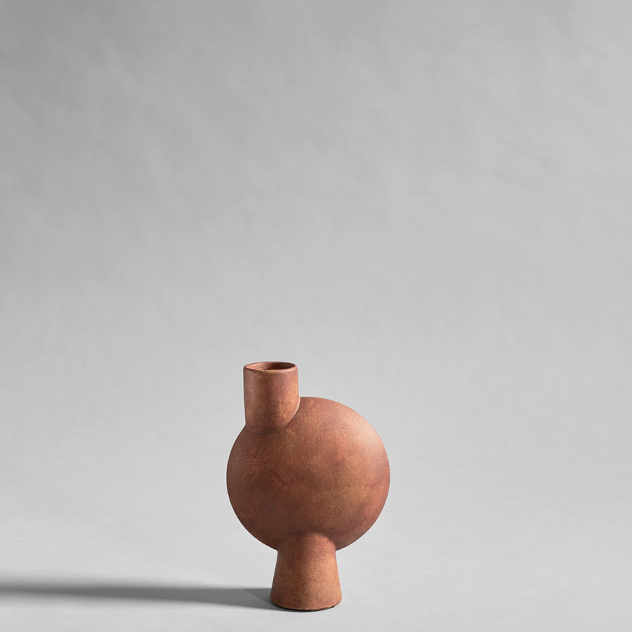 Sphere Vase Bubl, Medio - Terracotta