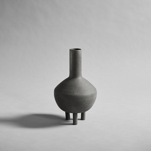 Duck Vase, Fat - Dark Grey