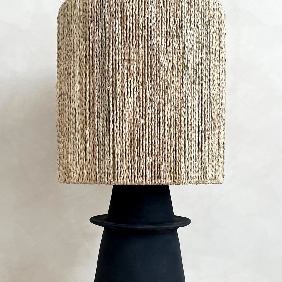 Ficelle Ceramic Table Lamp, Black