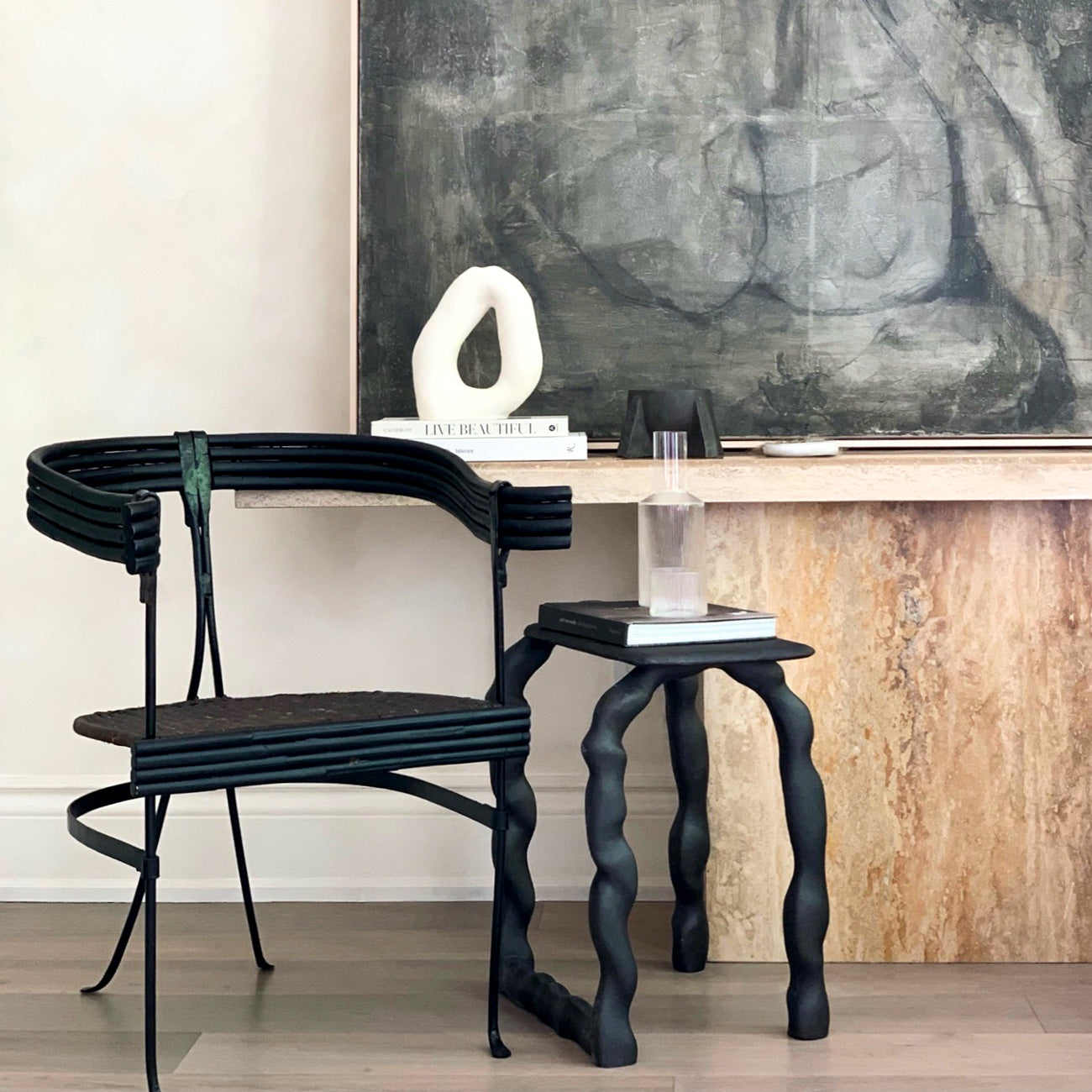 Black Reed Chair