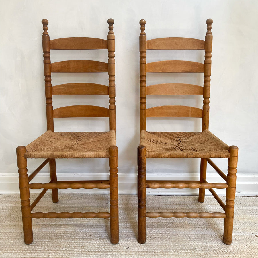 Pair of Quaker Cord Chairs