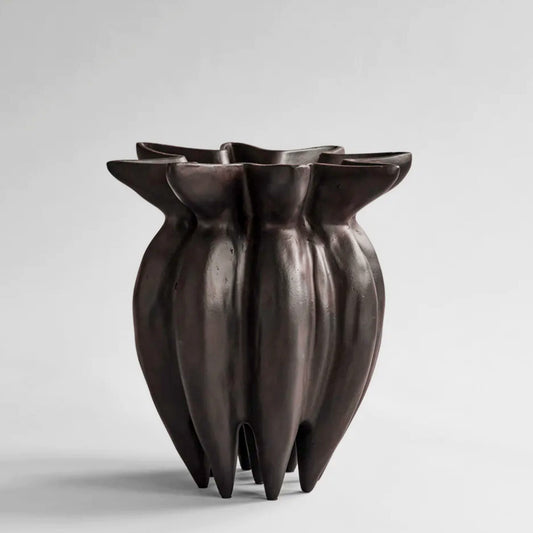Lotus Vase, Mini - Coffee