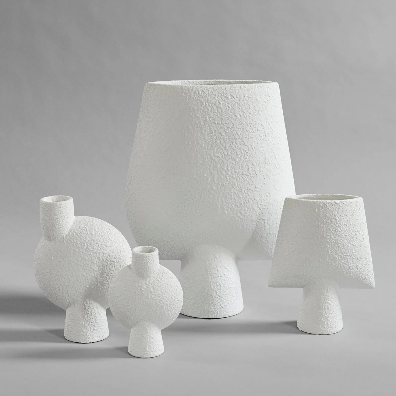 Square Sphere Vase, Big - Bubble White