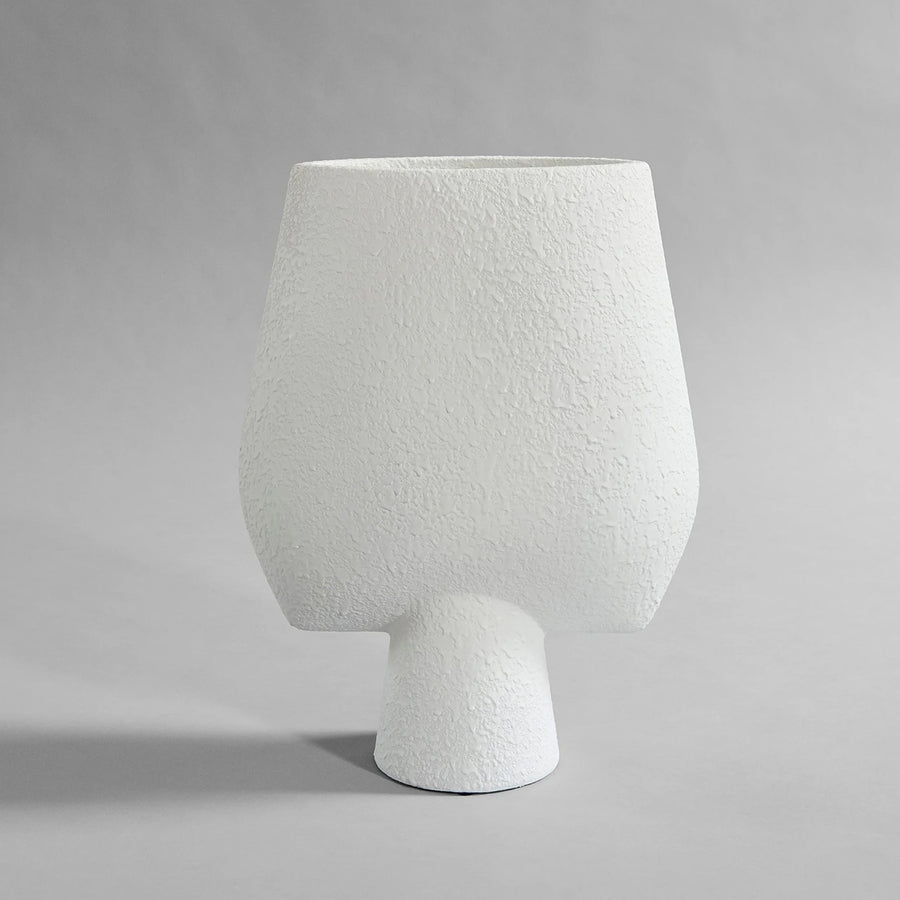 Square Sphere Vase, Big - Bubble White