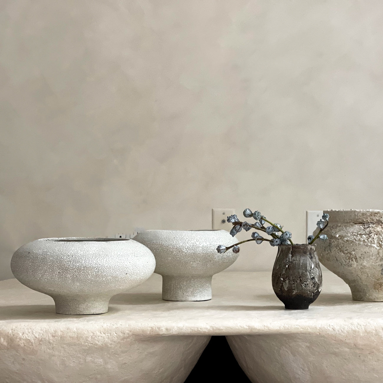 Mizutama Medium, White Crackle